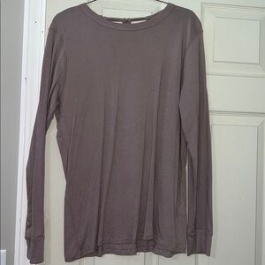Casual Long Sleeve Shirt in Taupe